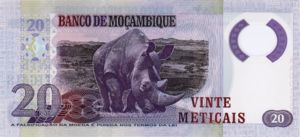 Mozambique, 20 Meticais, P143New