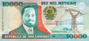 Mozambique, 10,000 Meticais, P137