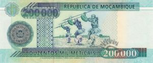 Mozambique, 200,000 Meticais, P141