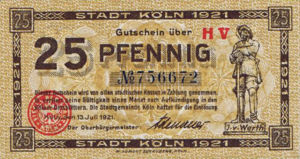 Germany, 25 Pfennig, K30.19b