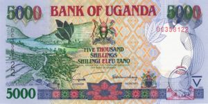 Uganda, 5,000 Shilling, P40A v2