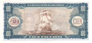 Chile, 100 Escudo, P141a B