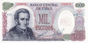 Chile, 1,000 Escudo, P146
