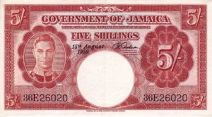 Jamaica, 5 Shilling, P37b v7