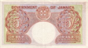 Jamaica, 5 Shilling, P37b v7