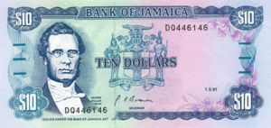 Jamaica, 10 Dollar, P71d v1
