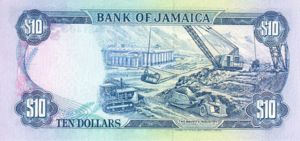 Jamaica, 10 Dollar, P71d v1