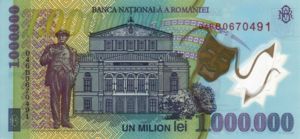Romania, 1,000,000 Leu, P116a