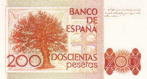 Spain, 200 Peseta, P156