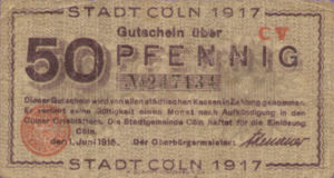 Germany, 50 Pfennig, K30.5d