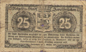 Germany, 25 Pfennig, Z19.3a or b