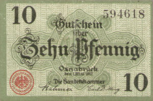 Germany, 10 Pfennig, O26.x
