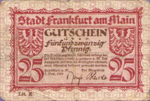 Germany, 25 Pfennig, F16.7