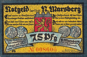 Germany, 75 Pfennig, 971.1