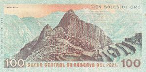 Peru, 100 Soles De Oro, P114