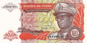 Zaire, 500,000 Zaire, P43a