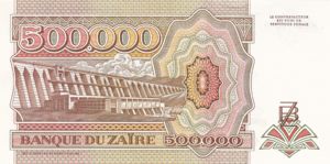 Zaire, 500,000 Zaire, P43a