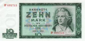 Germany - Democratic Republic, 10 Mark, P23a