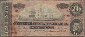 Confederate States of America, 20 Dollar, P69 Sign.2