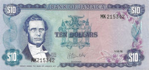 Jamaica, 10 Dollar, P67a v1