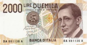 Italy, 2,000 Lira, P115