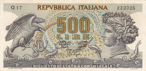 Italy, 500 Lira, P93a v2
