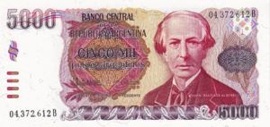 Argentina, 5,000 Peso Argentino, P318a