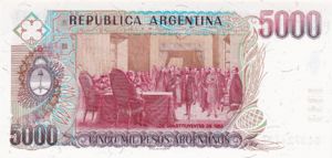 Argentina, 5,000 Peso Argentino, P318a
