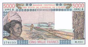 West African States, 5,000 Franc, P208Bo