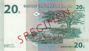 Congo Democratic Republic, 20 Centime, P83s