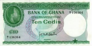 Ghana, 10 Cedi, P7a