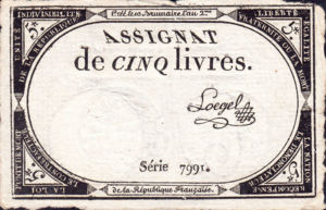 France, 5 Livre, A76 Sign.1