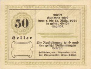 Austria, 50 Heller, FS 196e