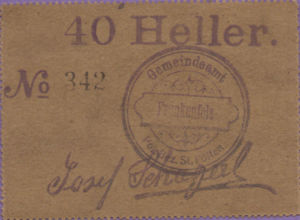 Austria, 40 Heller, FS 208IIc