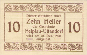 Austria, 10 Heller, FS 365II