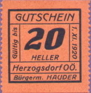 Austria, 20 Heller, FS 373IIIa