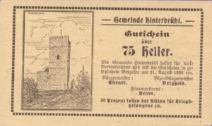 Austria, 75 Heller, FS 376IIId