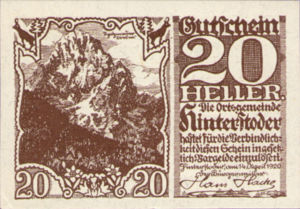 Austria, 20 Heller, FS 377e