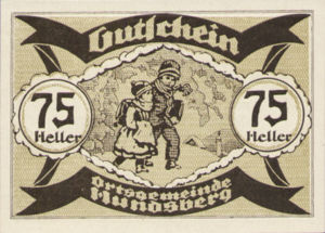 Austria, 75 Heller, FS 402IIa