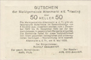 Austria, 50 Heller, FS 29a