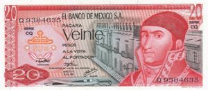 Mexico, 20 Peso, P64c Sign.2