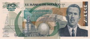 Mexico, 10 New Peso, P95 Sign.2