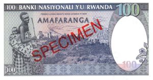 Rwanda, 100 Franc, P19s