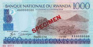 Rwanda, 1,000 Franc, P27s