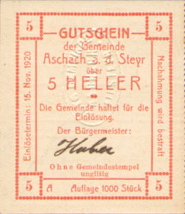 Austria, 5 Heller, FS 54IIc v3