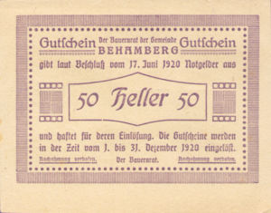 Austria, 50 Heller, FS 80a
