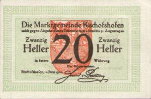 Austria, 20 Heller, FS 88a
