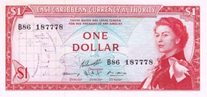 East Caribbean States, 1 Dollar, P13g Sign.10