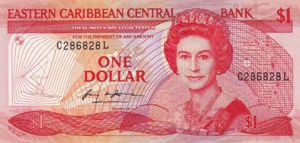 East Caribbean States, 1 Dollar, P17l