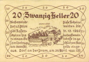 Austria, 20 Heller, FS 129Ia